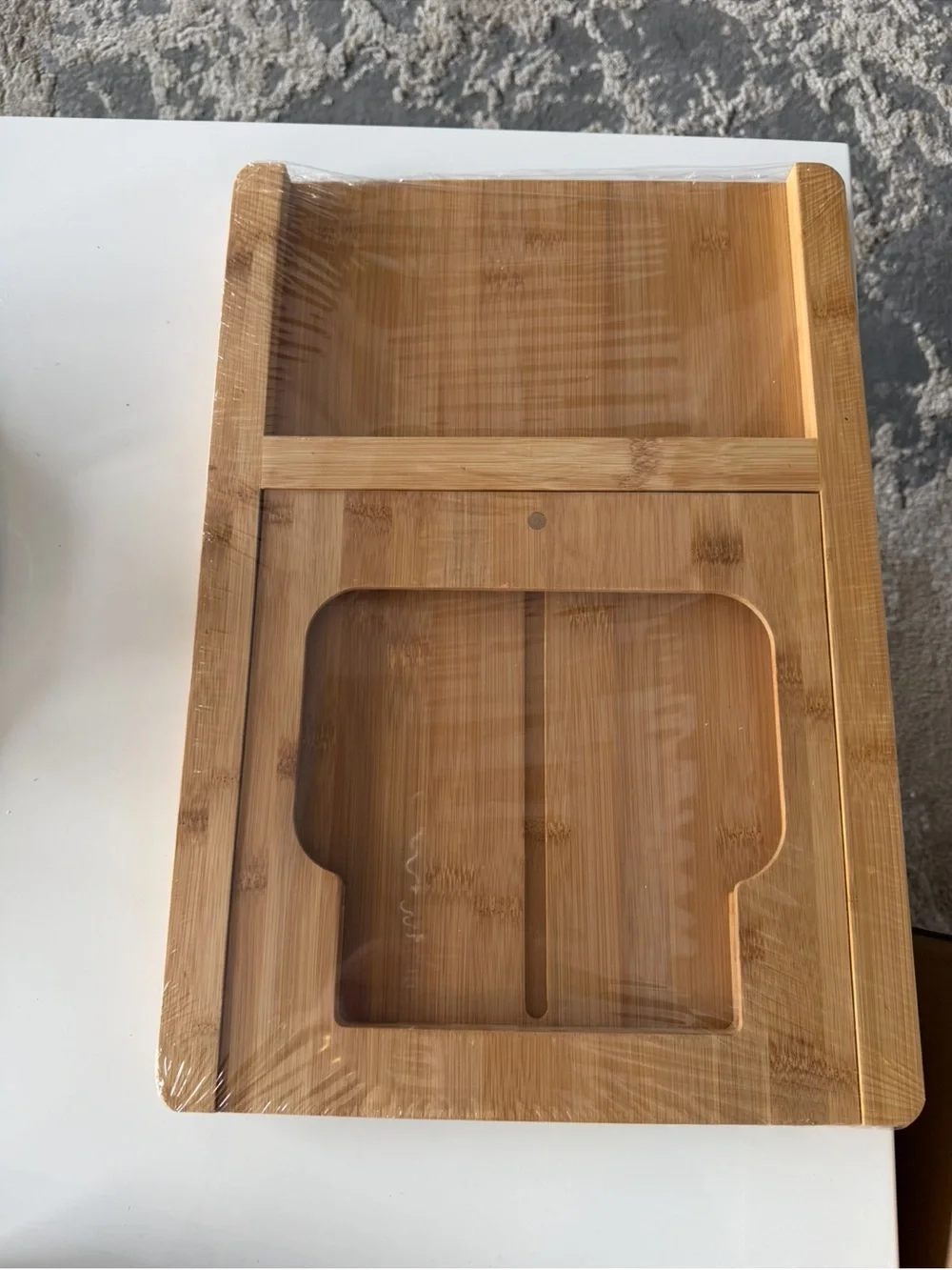 Bamboo cutting board with 3 collapsible container and strainer new
